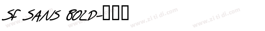 SF Sans Bold字体转换